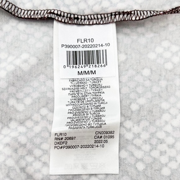 Dickies Camden Long Sleeve Crop Top Size Medium Pink Brown Snake Print New NWT - Picture 7 of 11